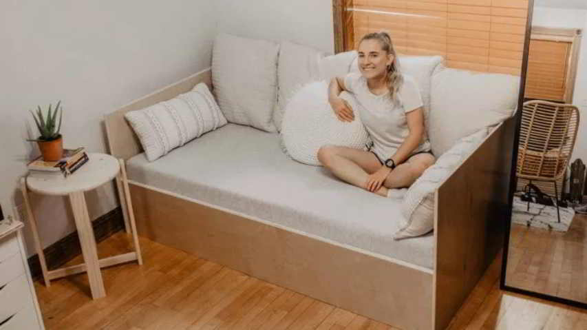 diy sofa bed support
